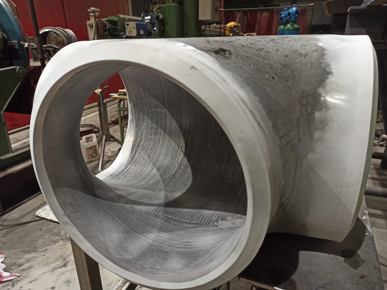 Weld Overlay on tee piece