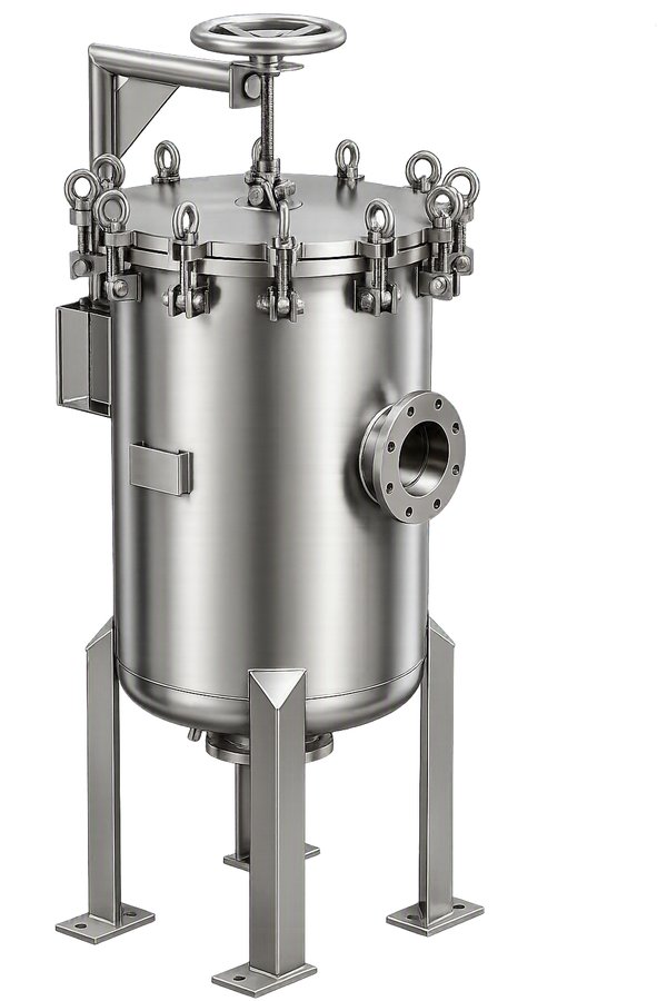 Fabricated multi bag/basket filter