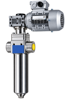 Motor-driven self-cleaning gap-type scraper filter