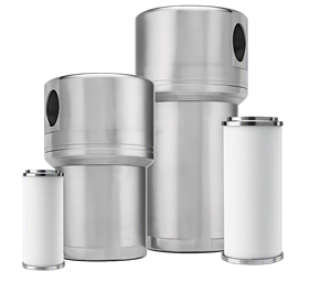 High pressure hydrogen in-line filters with threaded connection