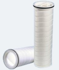 Plastic pleated high-flow cartridge
