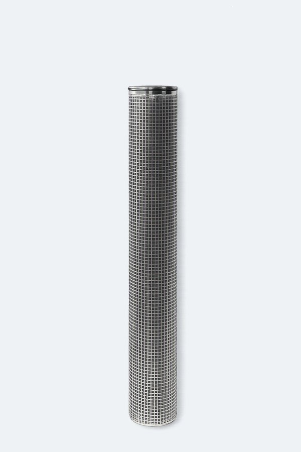 High-flow pleated stainless steel filter cartridge, 150 mm OD